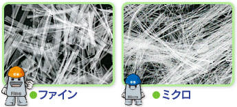 図解：クラックバスター製品種類（ファイン：Finebuster）（フミクロ：Microbuster）